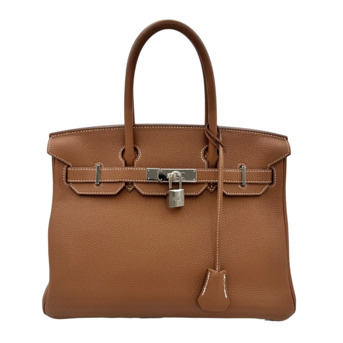 HERMES 爱马仕 Birkin 30 Birkin 30 包，手提袋，多哥，金，棕色，棕色，银色硬件