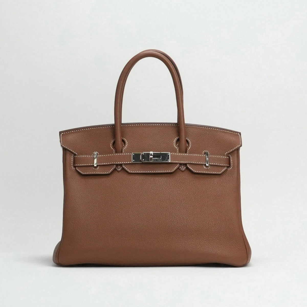HERMES 헤르메스 Birkin 30 Birkin 30 가방, 토트 백, 토고, 금, 갈색, 갈색, 실버 하드웨어