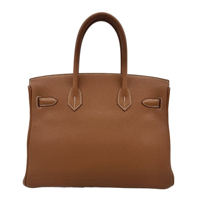 HERMES 헤르메스 Birkin 30 Birkin 30 가방, 토트 백, 토고, 금, 갈색, 갈색, 실버 하드웨어