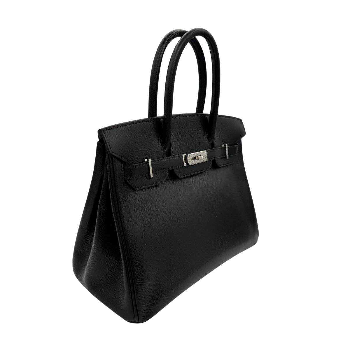 HERMES 헤르메스 Birkin 30 Birkin 30 가방, 토트 백, Lise Noir, Black, Silver Fittings