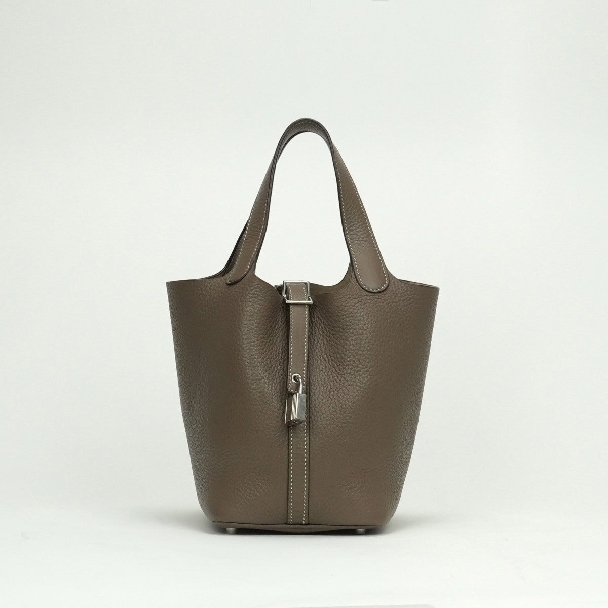 エルメス HERMES ピコタンロックPM ピコタンロック PM ピコタンPM ピコタンロック18 バッグ トートバッグ トリヨンクレマンス エトゥープ Etoupe グレー Gray シルバー金具 ハンドバッグ