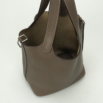 エルメス HERMES ピコタンロックPM ピコタンロック PM ピコタンPM ピコタンロック18 バッグ トートバッグ トリヨンクレマンス エトゥープ Etoupe グレー Gray シルバー金具 ハンドバッグ