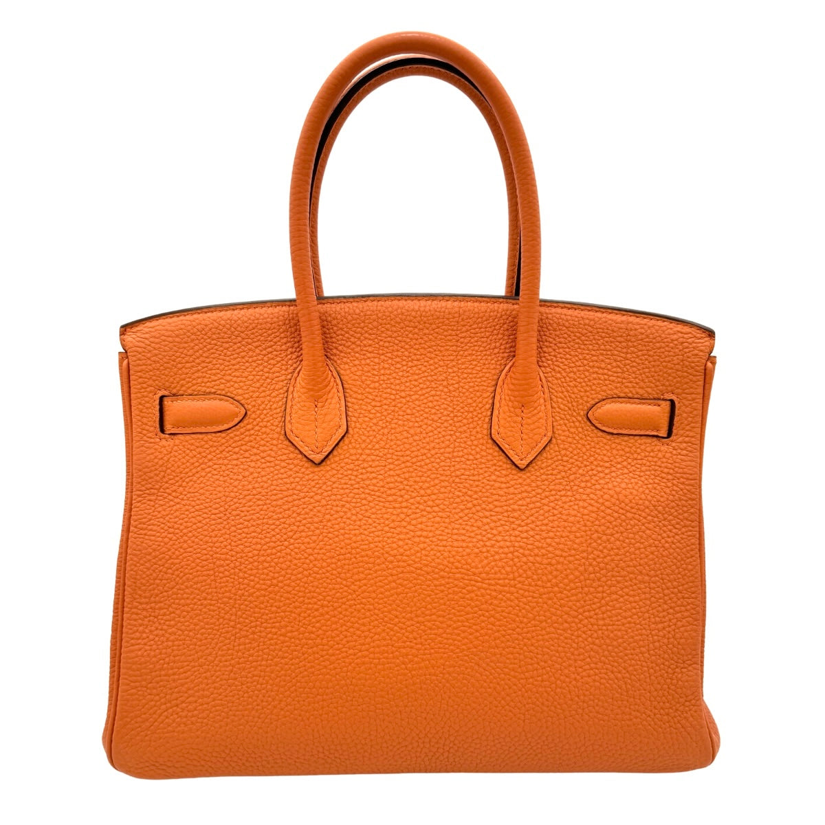 HERMES 헤르메스 Birkin 30 Birkin 30 가방, 토트 백, 토고, 오렌지, 오렌지, 실버 하드웨어