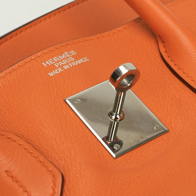 エルメス HERMES バーキン35 バーキン 35 バッグ トートバッグ スイフト オレンジ Orange シルバー金具 ハンドバッグ ヴォースイフト