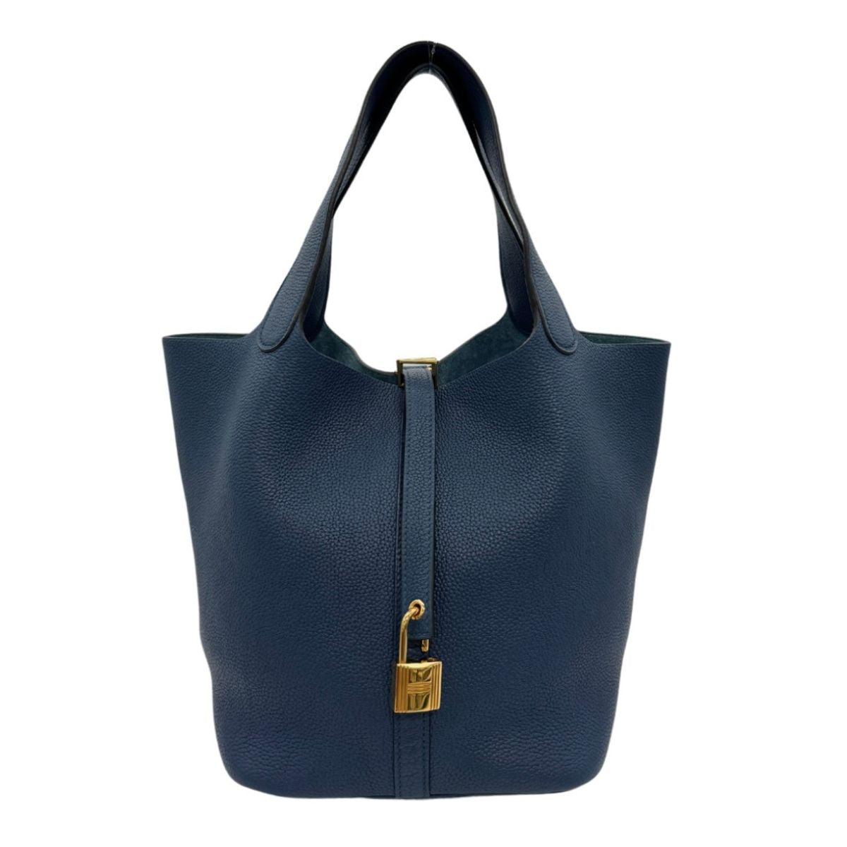 HERMES HERMES Picotin lock MM Picotin lock MM Picotin lock 22 Tote bag Toryon Clemence Blue de Garis Blue Gold hardware