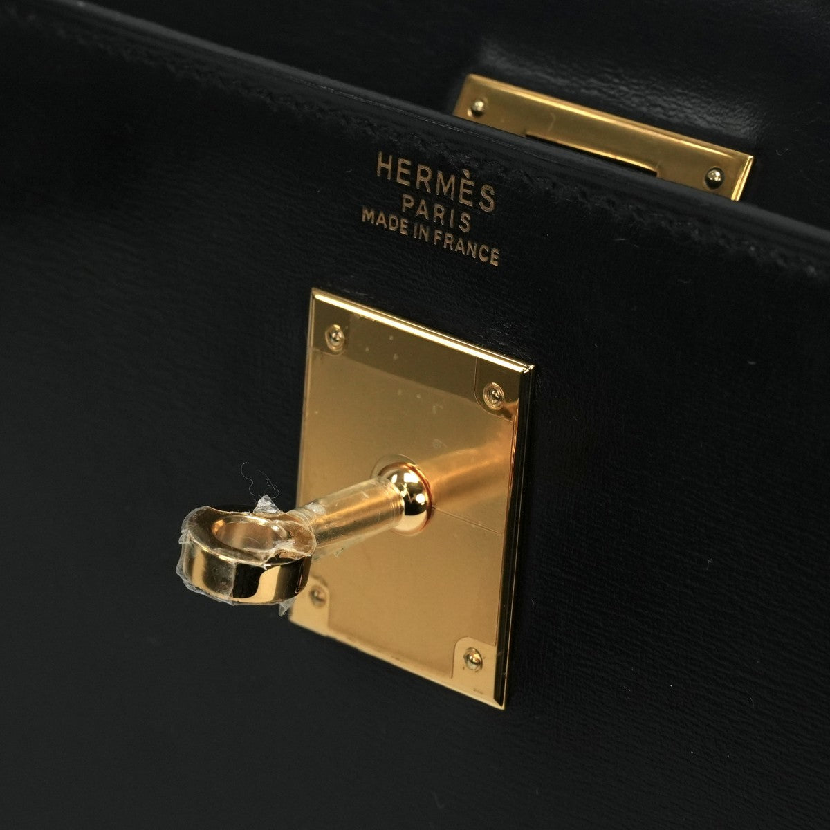 HERMES HERMES Kelly 32 Kelly 32 Bag, Tote Bag, Box Calf, Noir, Black, Gold Fittings