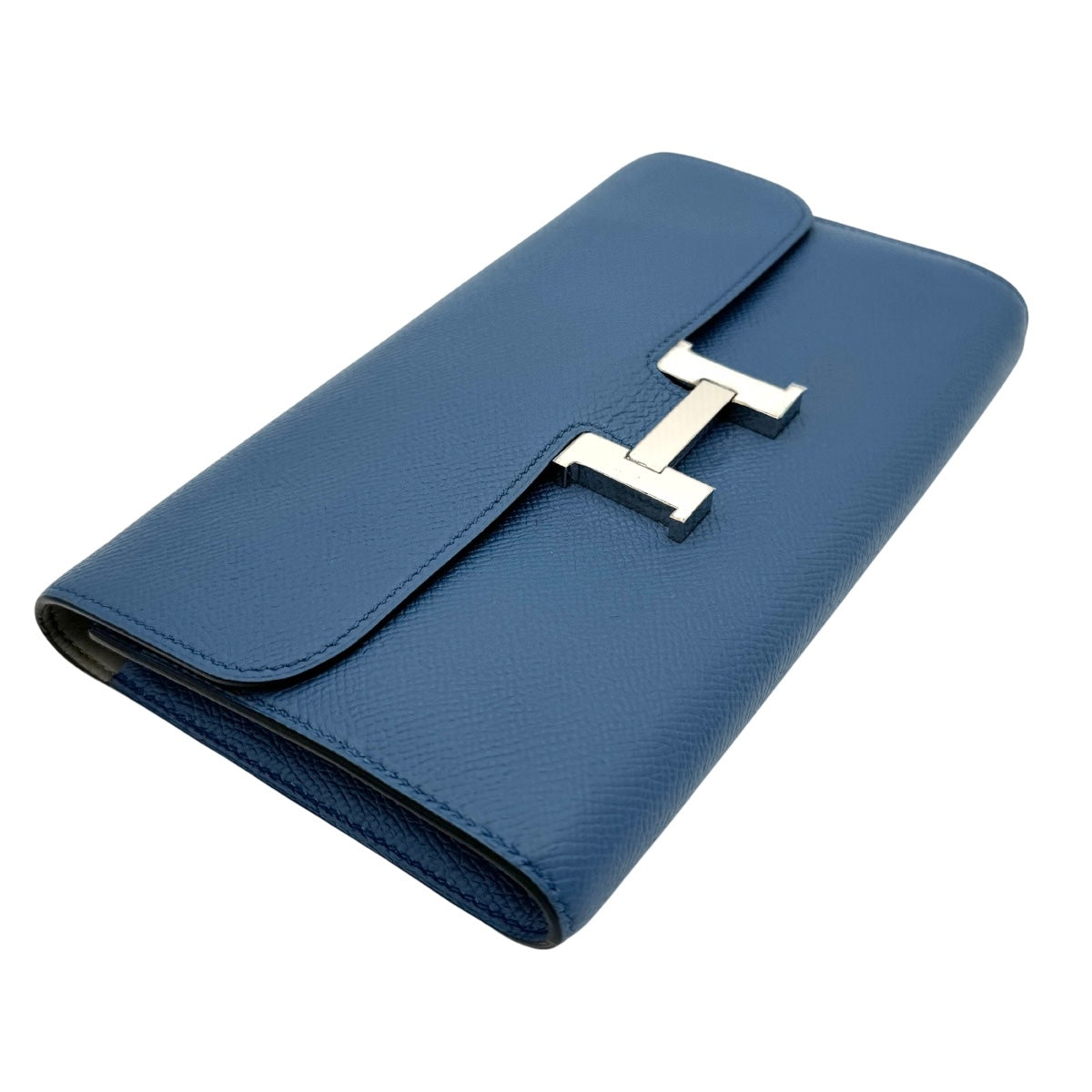 HERMES HERMES Constance long verso Constance long Wallet Long Wallet Epson Blue Agat Grimoett Blue Grey Silver Metal Fittings Vo Epson Vo Swift Bicolor