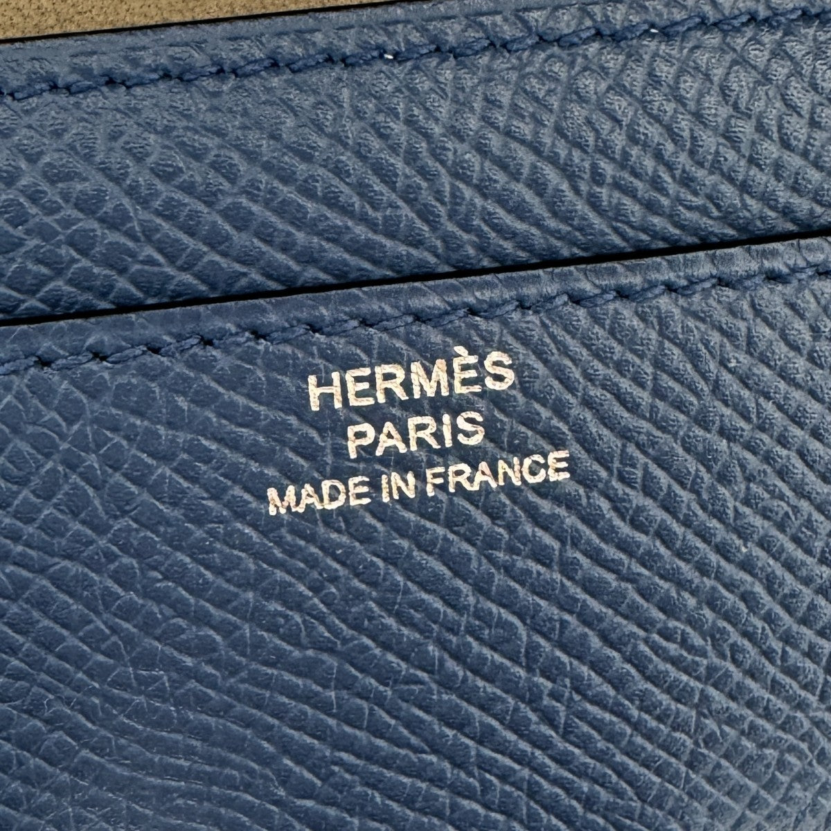 HERMES HERMES Constance long verso Constance long Wallet Long Wallet Epson Blue Agat Grimoett Blue Grey Silver Metal Fittings Vo Epson Vo Swift Bicolor