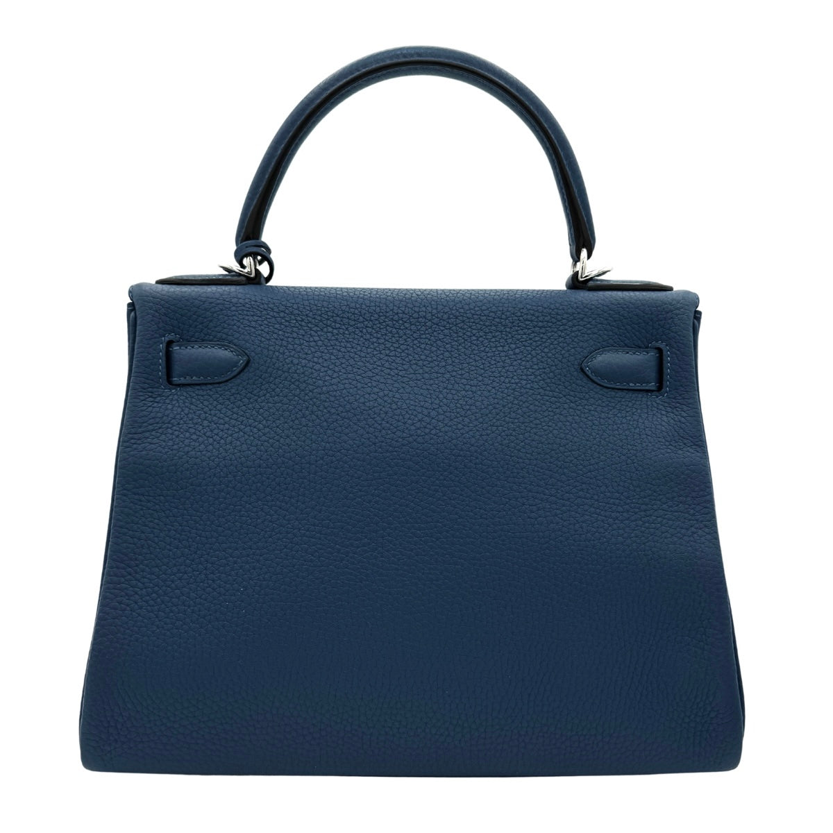 HERMES HERMES Kelly 28 Kelly 28 Bag, Tote bag, Shoulder bag, Torillon Clemence, Deep Blue, Blue, Silver hardware