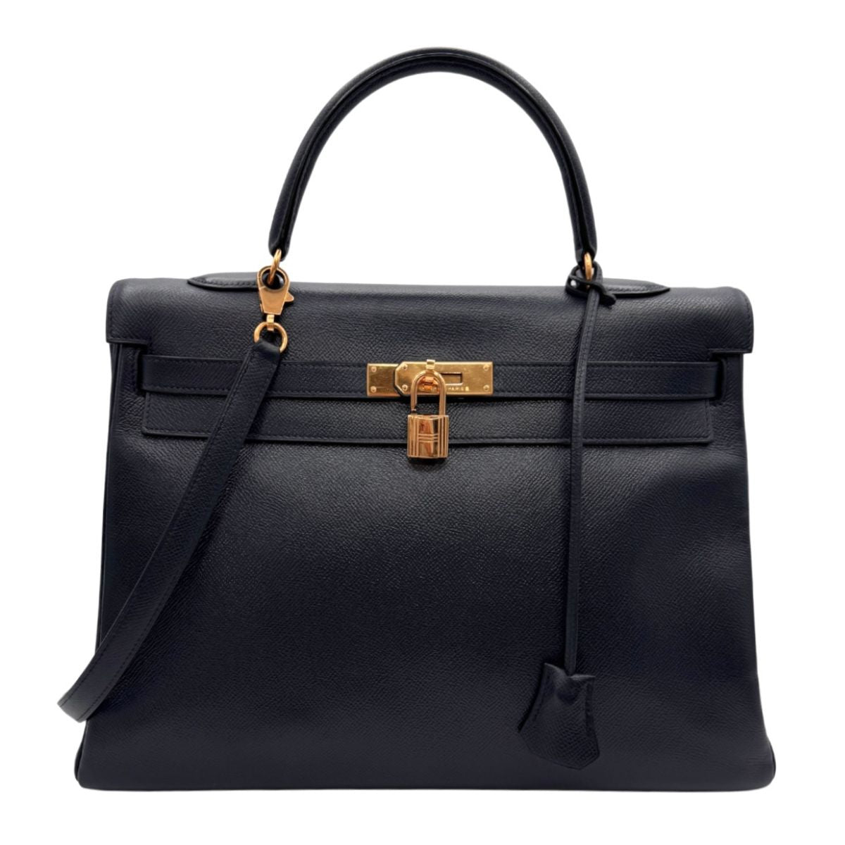 HERMES HERMES Kelly 35 Kelly 35 Bag, Tote Bag, Shoulder Bag, Kushbell, Navy, Navy, Gold Fittings