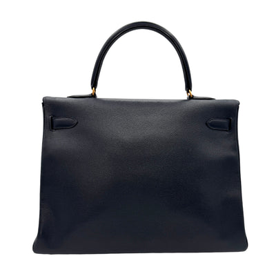 HERMES HERMES Kelly 35 Kelly 35 Bag, Tote Bag, Shoulder Bag, Kushbell, Navy, Navy, Gold Fittings