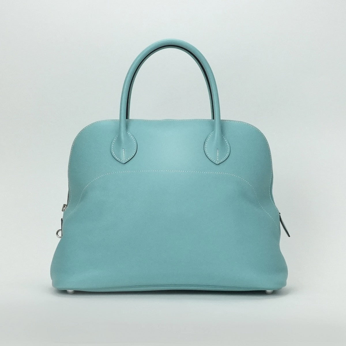 HERMES 헤르메스 Bolide relax 35 Bolide relax 35 Bolide 35 가방 토트 백 엡슨 블루 블루 블루 블루 실버 메탈 피팅 보드 엡슨