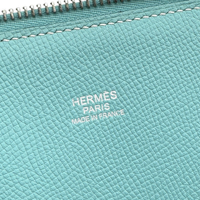 エルメス HERMES ボリードリラックス35 ボリードリラックス 35 ボリード35 バッグ トートバッグ エプソン ブルーアトール ブルー 青 シルバー金具 ヴォーエプソン