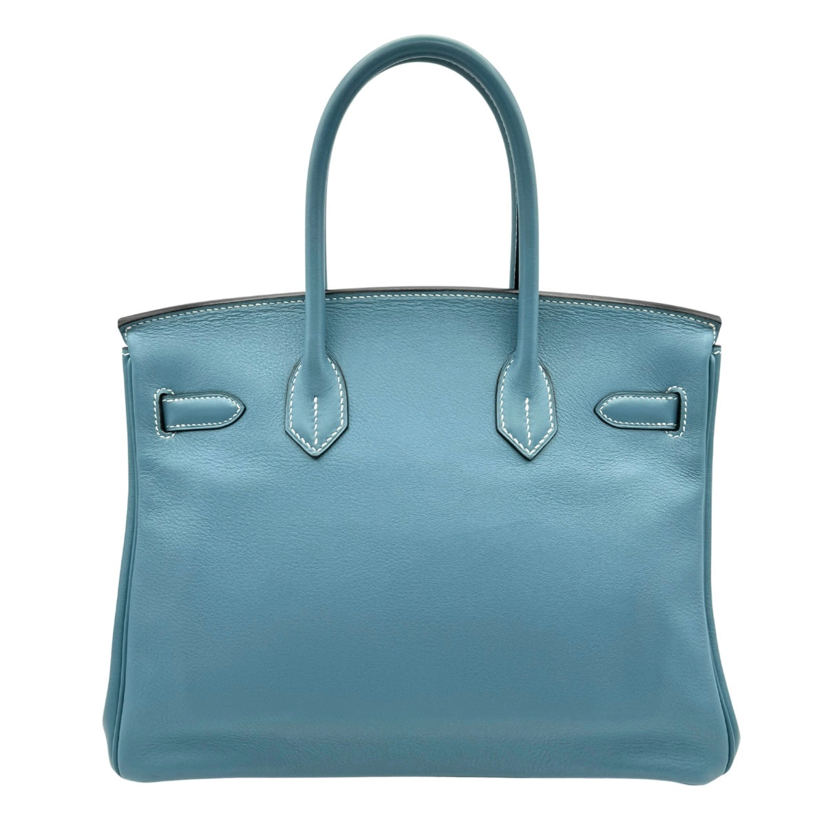 HERMES 헤르메스 Birkin 30 Birkin 30 가방, 토트 백, 스위프트, 블루 진, 블루, 블루, 실버 피팅, Voswift