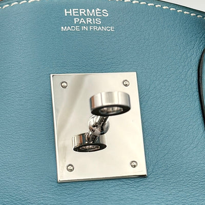 エルメス HERMES バーキン30 バーキン 30 バッグ トートバッグ スイフト ブルージーン ブルー 青 シルバー金具 ヴォースイフト