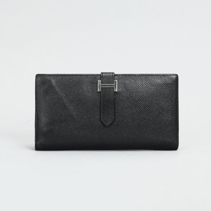 HERMES エルメス ベアンスフレ ヴォーエプソン 長財布 ブラック エルメス HERMES ベアンスフレ ブラック ヴォーエプソン 長財布