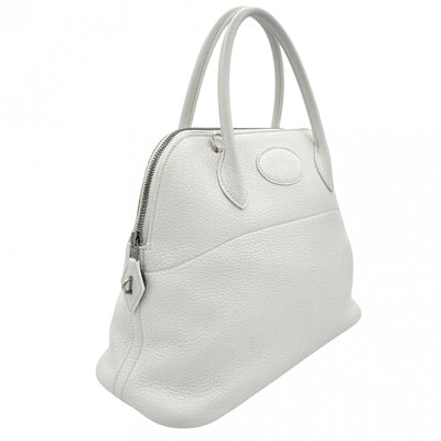 HERMES HERMES Bolide 31 Bolide 31 Bag, Tote bag, Shoulder bag, Torillon Clemence, White, Silver hardware