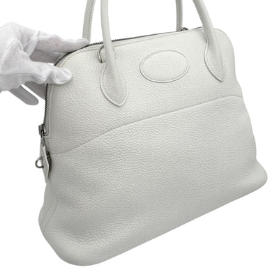 HERMES HERMES Bolide 31 Bolide 31 Bag, Tote bag, Shoulder bag, Torillon Clemence, White, Silver hardware