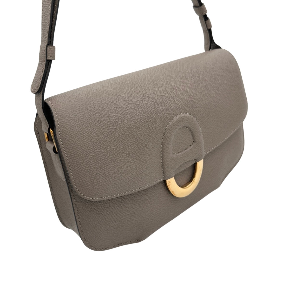 HERMES HERMES Cherche midi Cherche midi Bag Shoulder Bag Epson Grey Asphalt Grey Gold Hardware Vaugh Epson