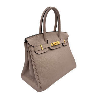 HERMES 헤르메스 Birkin 30 Birkin 30 가방, 토트 백, 토고, 글리신, 핑크 베이지, 라벤더, 보라색, 금 피팅