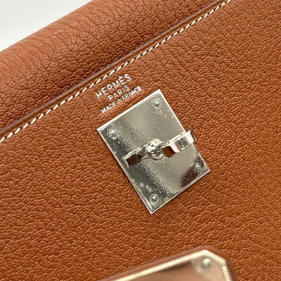 エルメス HERMES ケリー32 ケリー 32 バッグ トートバッグ ショルダーバッグ シェーブル フォーブ ブラウン 茶 シルバー金具 シェブルミゾル