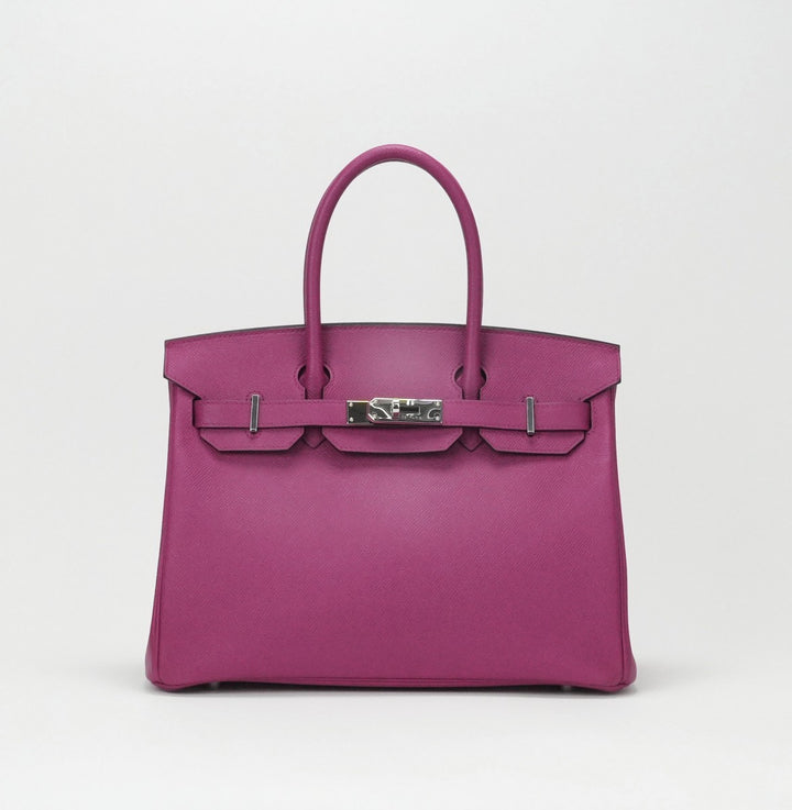 エルメス HERMES バーキン30 バーキン 30 バッグ トートバッグ エプソン トスカ Tosca パープル ピンク purple pink 紫 シルバー金具 エルメス HERMES バーキン30 バーキン 30 バッグ トートバッグ