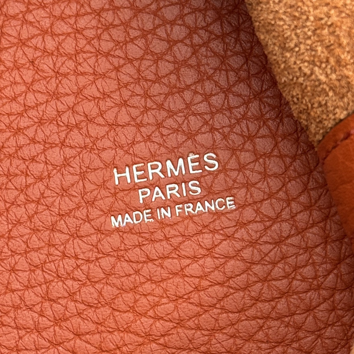 HERMES HERMES Picotin lock MM Picotin lock MM Picotin lock 22 Bag, Tote bag, Shoulder bag, Torillon Clemence, Orange, Orange, Silver hardware