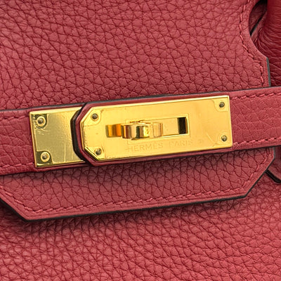 HERMES 爱马仕 Birkin 30 Birkin 30 手提袋Toryon Clemence Rouge Grena Red Red Red Red Gold Gold Goldalic手提包