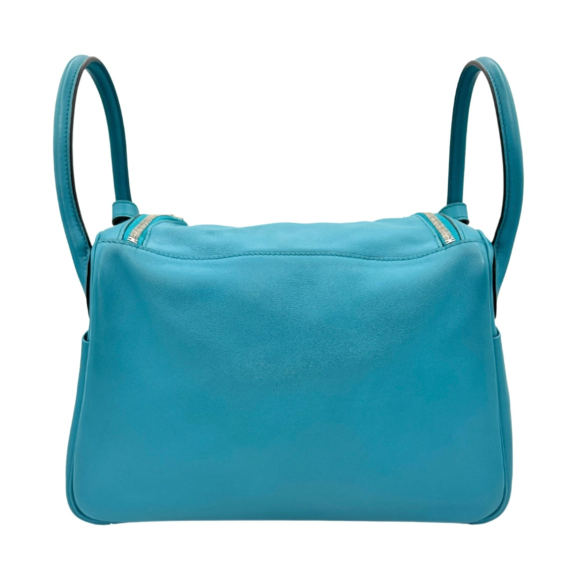 HERMES HERMES Lindy 30 Lindy 30 Bag, tote bag, shoulder bag, swift, turquoise, blue, blue, silver fittings, voswift