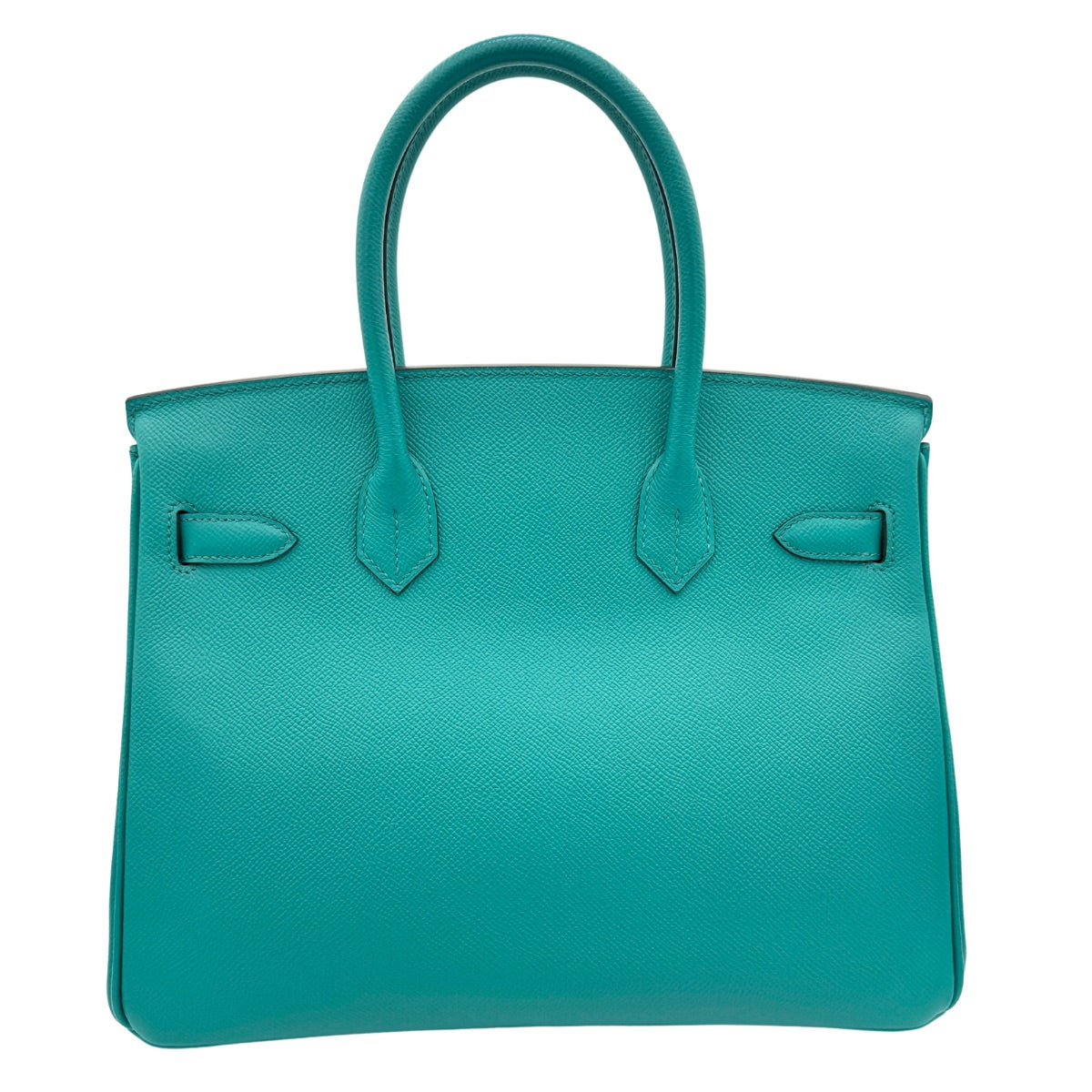 HERMES HERMES Birkin 30 Birkin 30 Bag Tote Bag Epson Blue Paon Blue Green Blue Green Silver Metal Fittings