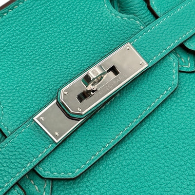 HERMES HERMES Birkin 30 Birkin 30 Bag, Tote Bag, Togo, Lagon, Turquoise, Blue, Green, Blue, Green, Silver Hardware