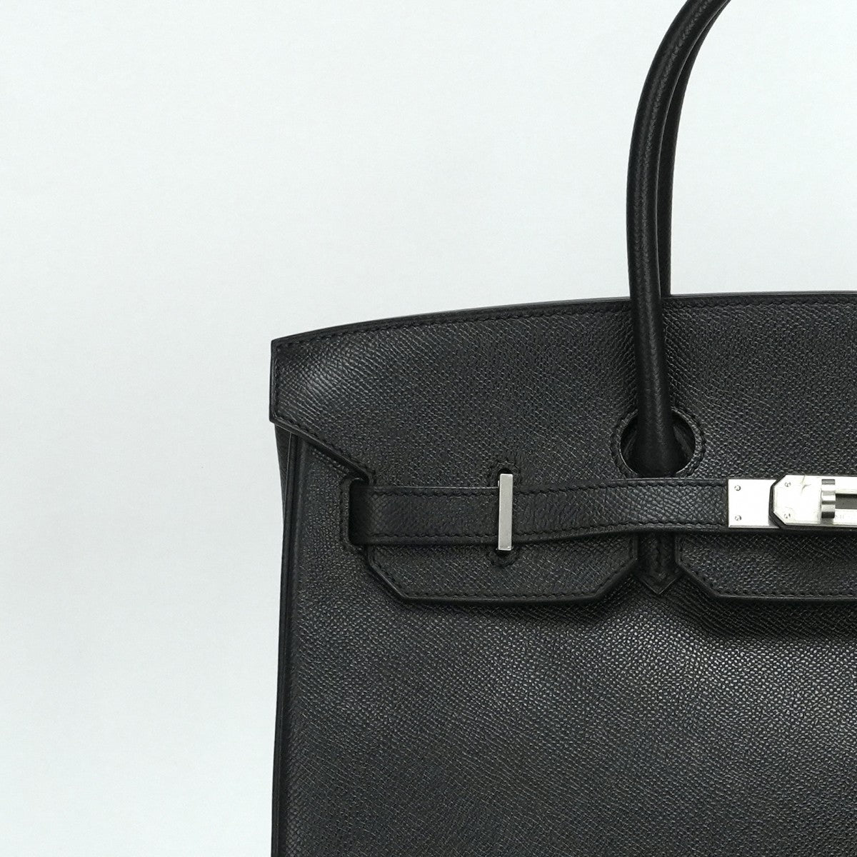 エルメス HERMES バーキン35 バーキン 35　パーソナルオーダー バッグ トートバッグ エプソン ノワール ブラック 黒 シルバー金具 ヴォーエプソン