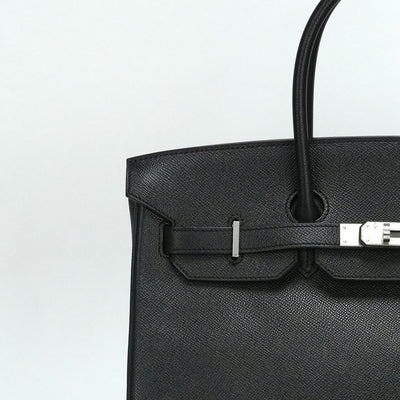 エルメス HERMES バーキン35 バーキン 35　パーソナルオーダー バッグ トートバッグ エプソン ノワール ブラック 黒 シルバー金具 ヴォーエプソン