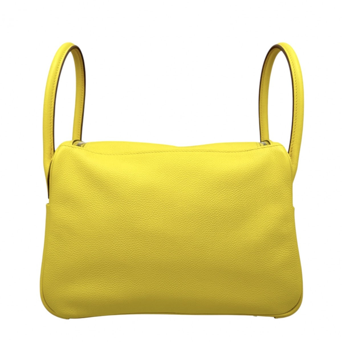 HERMES 爱马仕 Lindy 26 Lindy 26 袋，手提袋，肩膀袋，彩色，石灰，黄色，黄色，银色