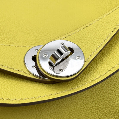HERMES 爱马仕 Lindy 26 Lindy 26 袋，手提袋，肩膀袋，彩色，石灰，黄色，黄色，银色