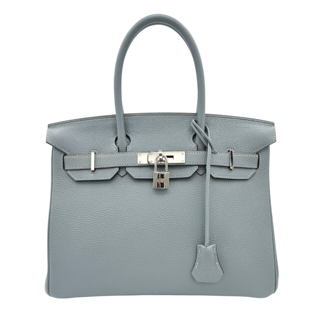 HERMES HERMES Birkin 30 Birkin 30 Bag Tote Bag Togo Blue Run Blue Blue Blue Light Blue Silver Metal Fittings