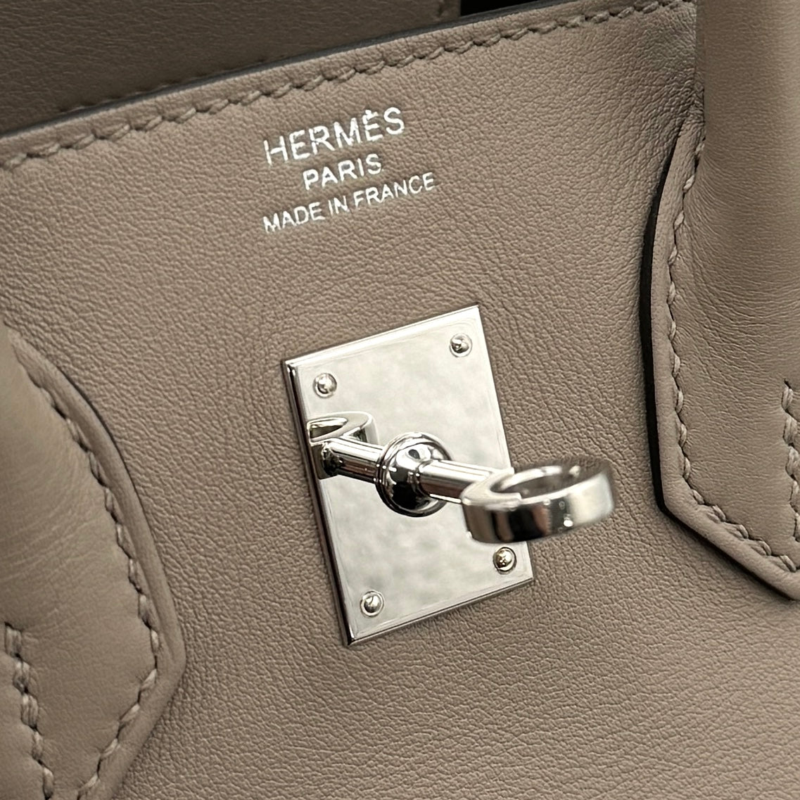 エルメス HERMES バーキン25 バーキン 25 バッグ トートバッグ スイフト エトゥープ ベージュ グレージュ シルバー金具 ヴォースイフト