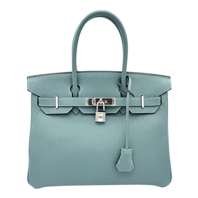 HERMES HERMES Birkin 30 Birkin 30 Tote bag Togo Ciel Blue Silver hardware