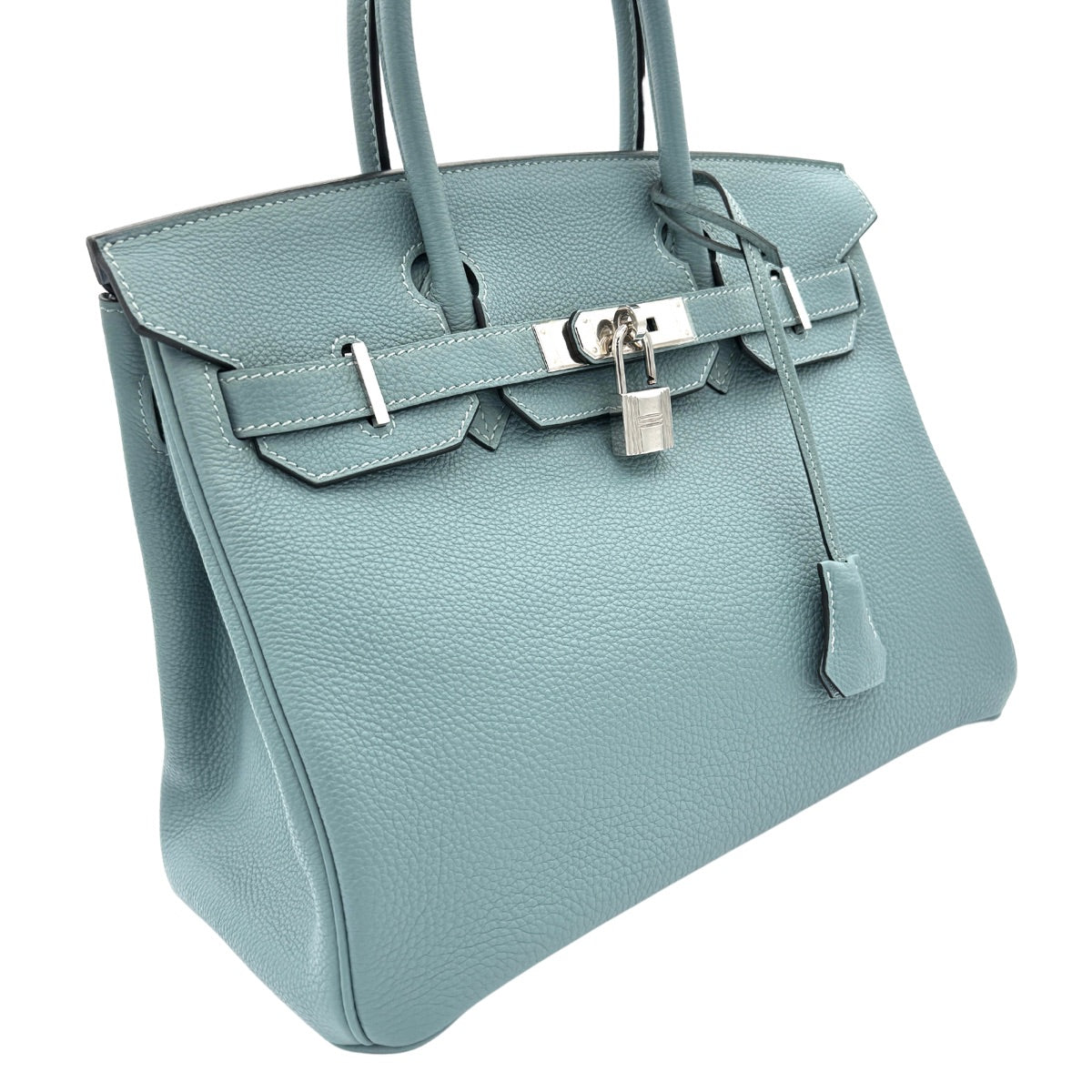 HERMES 헤르메스 Birkin 30 Birkin 30 토트 백 토고 시엘 블루 실버 하드웨어