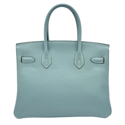 HERMES HERMES Birkin 30 Birkin 30 Tote bag Togo Ciel Blue Silver hardware