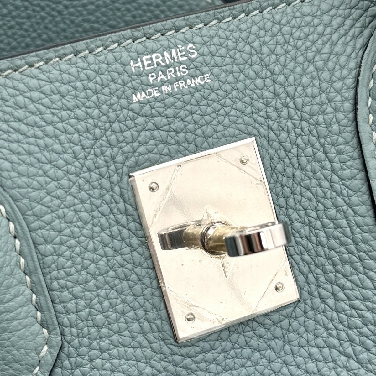 HERMES 헤르메스 Birkin 30 Birkin 30 토트 백 토고 시엘 블루 실버 하드웨어