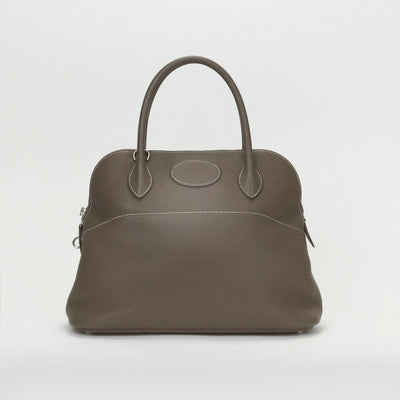 HERMES HERMES Bolide 31 Bolide 31 Bag, Tote Bag, Shoulder Bag, Torillon Clemence, Etoup, Grey, Greige, Silver Hardware