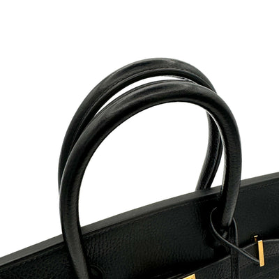 HERMES HERMES Birkin 30 Birkin 30 Bag, tote bag, Ardennes, noir, black, gold fittings