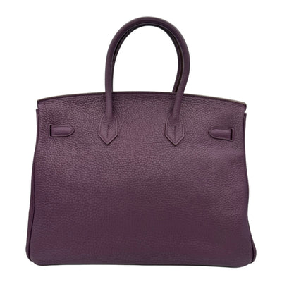 HERMES HERMES Birkin 35 Birkin 35 Bag, Tote Bag, Fjord, Cassis, Purple, Purple, Silver Fittings