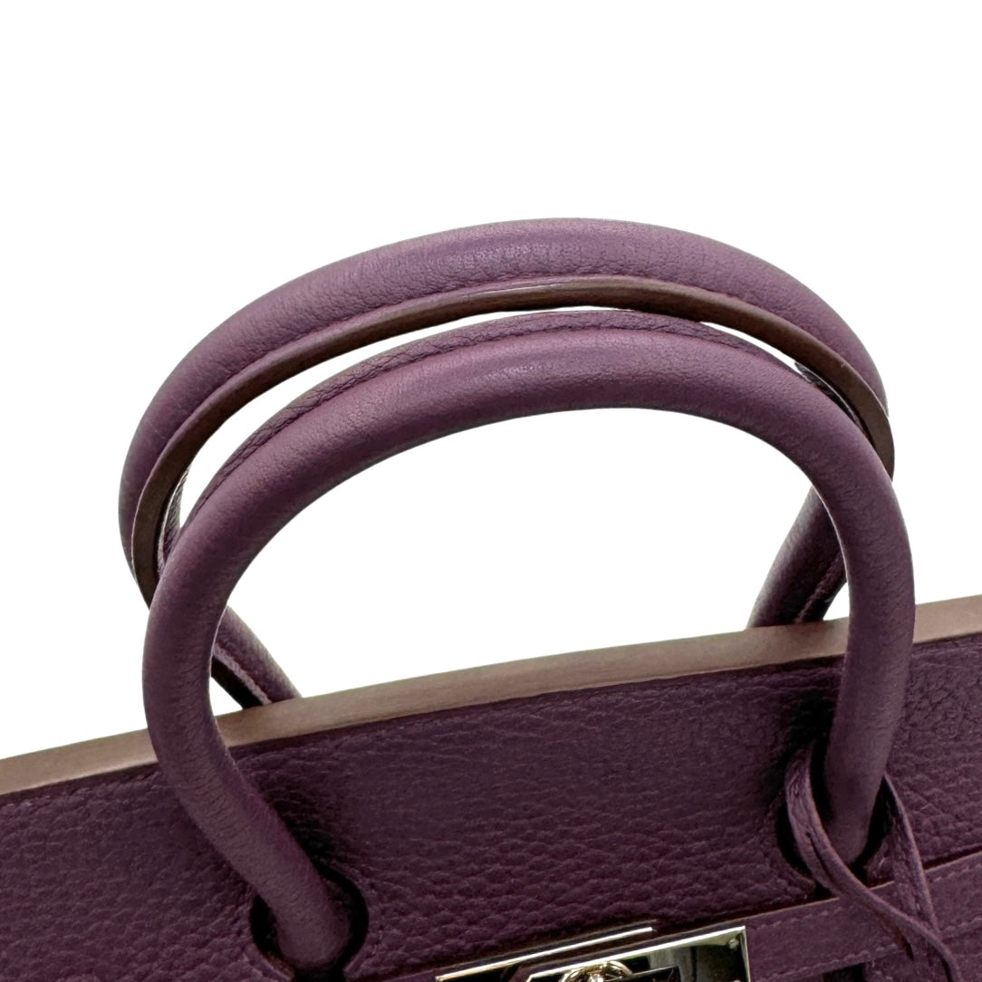 HERMES HERMES Birkin 35 Birkin 35 Bag, Tote Bag, Fjord, Cassis, Purple, Purple, Silver Fittings