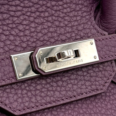 HERMES HERMES Birkin 35 Birkin 35 Bag, Tote Bag, Fjord, Cassis, Purple, Purple, Silver Fittings