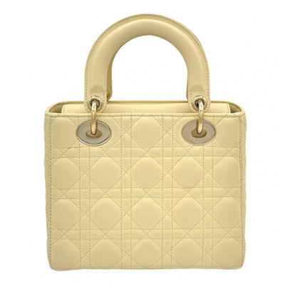 CHRISTIAN DIOR CHRISTIAN DIOR Lady dior small LADY DIOR MY ABCDIOR Small bag MYABC Cannage bag Bag, Tote Bag, Shoulder Bag, Lambskin, Yellow, Yellow, Gold Fittings