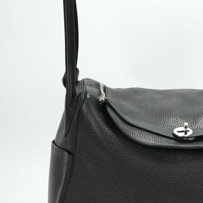 HERMES HERMES Lindy 34 Lindy 34 Bag, Tote bag, Shoulder bag, Toryon Clemence, Noir, Black, Silver hardware