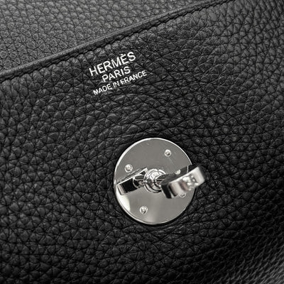 エルメス HERMES リンディ34 リンディ 34 バッグ トートバッグ ショルダーバッグ トリヨンクレマンス ノワール ブラック 黒 シルバー金具