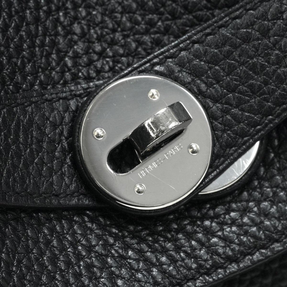 HERMES HERMES Lindy 34 Lindy 34 Bag, Tote bag, Shoulder bag, Toryon Clemence, Noir, Black, Silver hardware